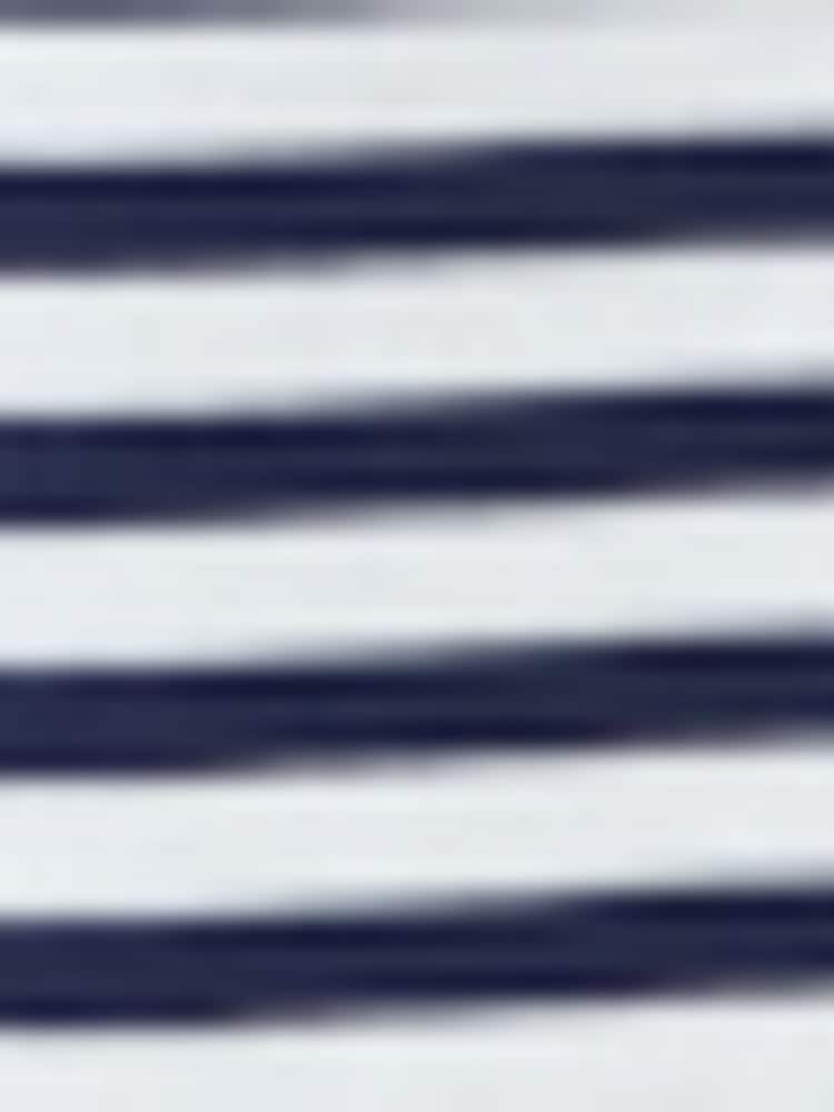 Benetton Boys Striped 100% Cotton Logo T-Shirt - Image 2 of 2