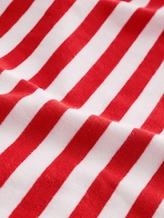 Benetton Boys Striped 100% Cotton Logo T-Shirt - Image 4 of 4