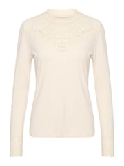 Cream Slim Fit Trulla Jersey Blouse - Image 5 of 6