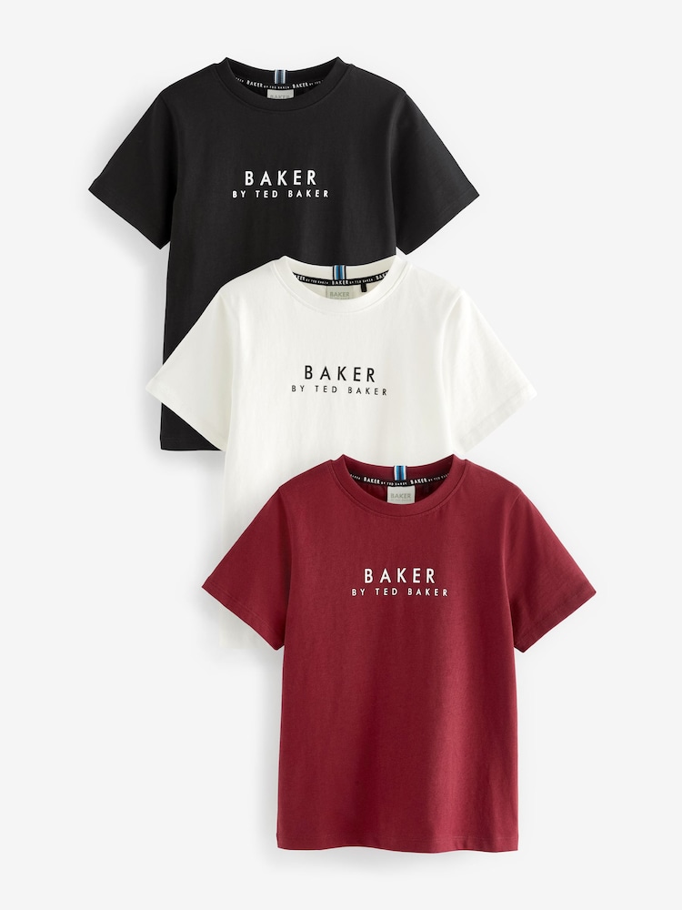 Baker by Ted Baker 100% Cotton T-Shirts 3 Pack - Image 1 of 6