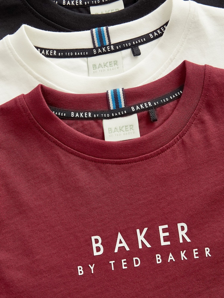 Baker by Ted Baker 100% Cotton T-Shirts 3 Pack - Image 6 of 6
