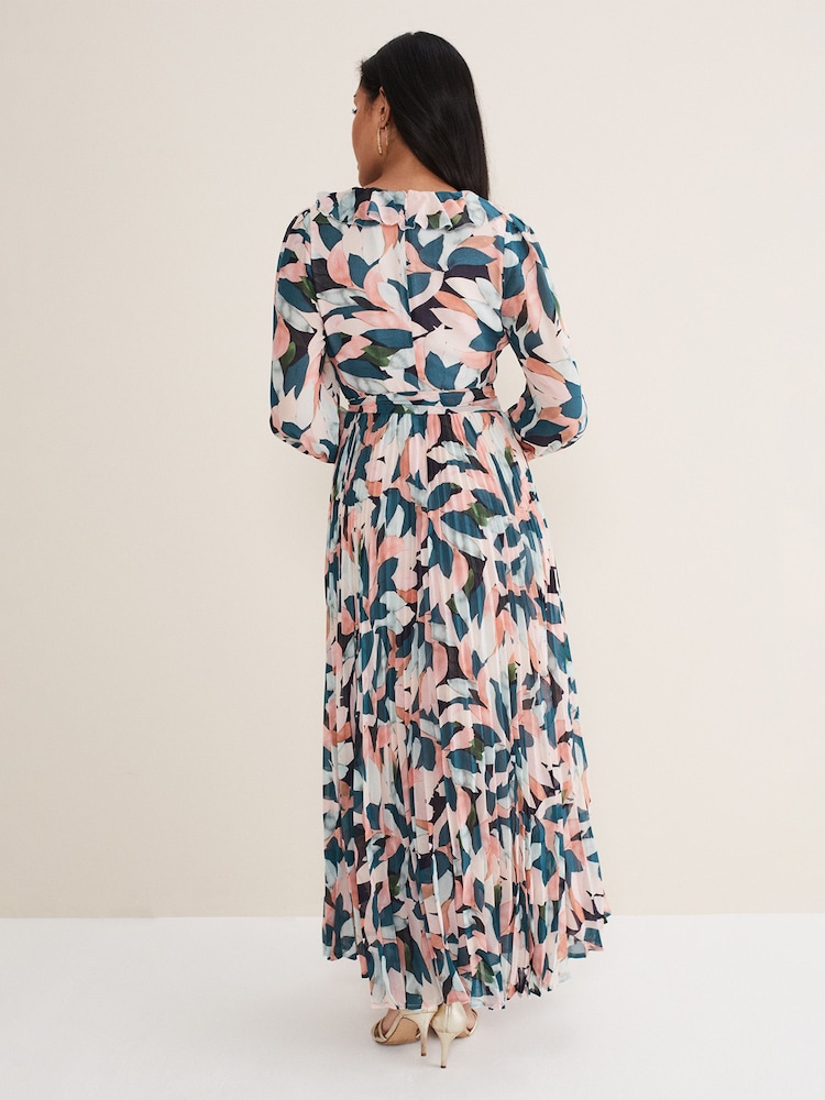 Phase Eight Natural Petite Petite Averie Print Maxi Dress - Image 2 of 6