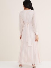 Phase Eight Pink Petite Carmen Coupe Maxi Dress - Image 2 of 6