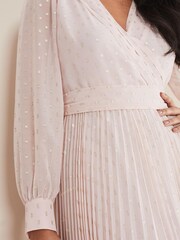 Phase Eight Pink Petite Carmen Coupe Maxi Dress - Image 5 of 6