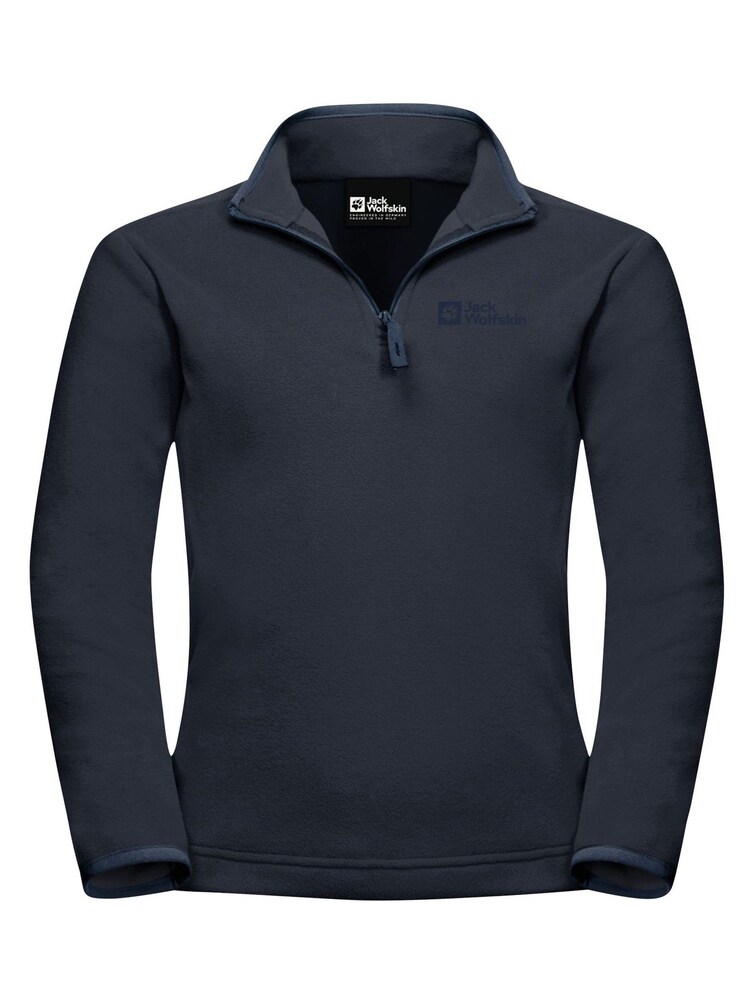 Jack Wolfskin Children's Taunus Half Zip Black Fleece - Image 1 of 2