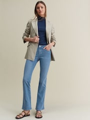 Mid Blue Low Rise Bootcut Jeans - Image 1 of 6