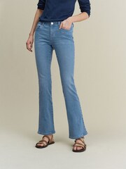 Mid Blue Low Rise Bootcut Jeans - Image 3 of 6