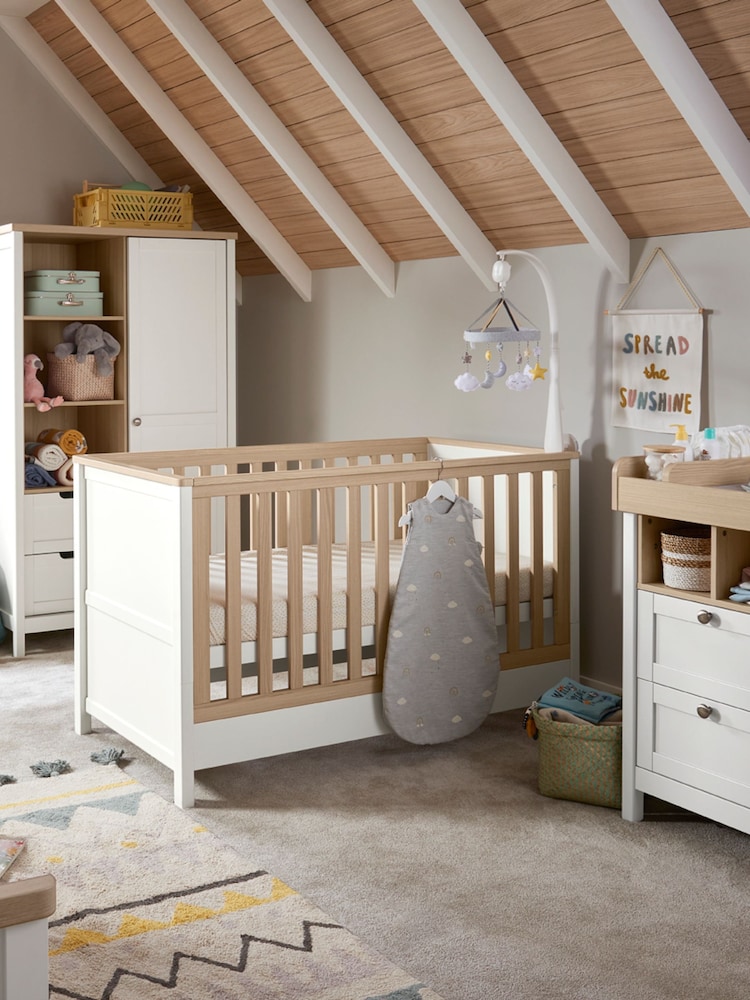 Mamas & Papas White Natural Harwell 3 Piece Furniture Range Cashmere - Image 1 of 7