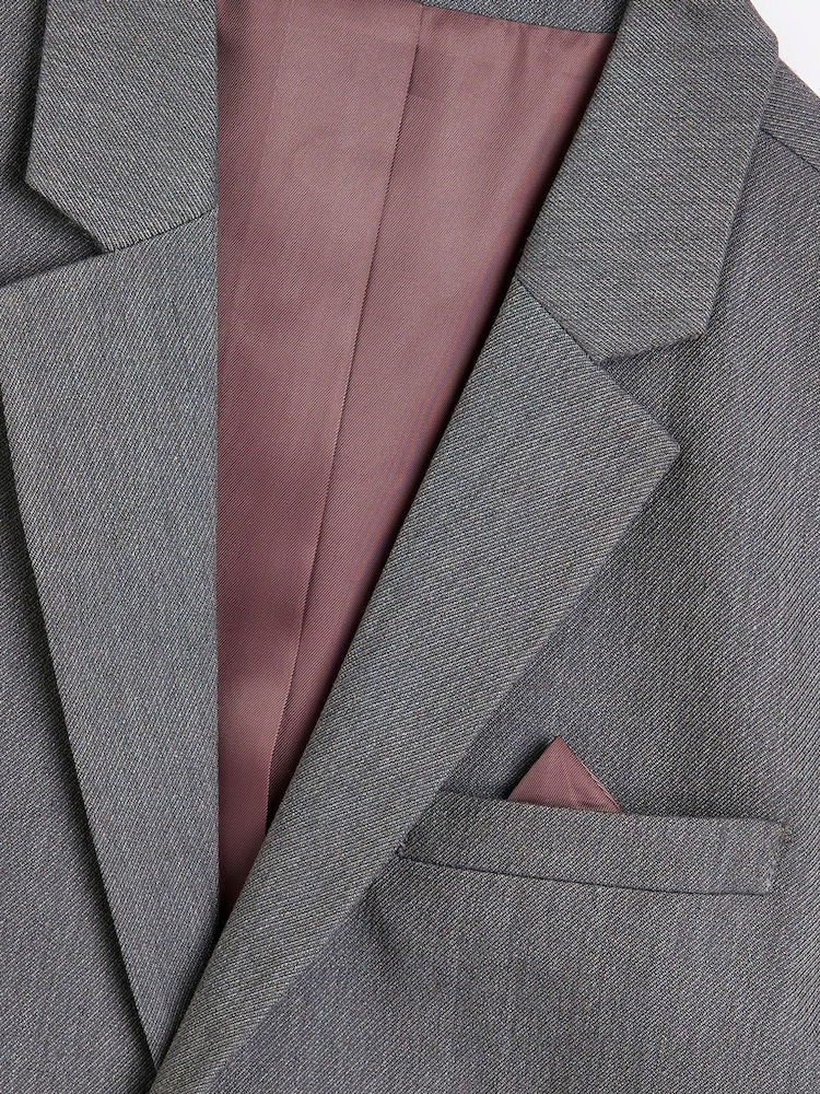 River Island Grey Boys Tailored Jacket - Image 3 of 3