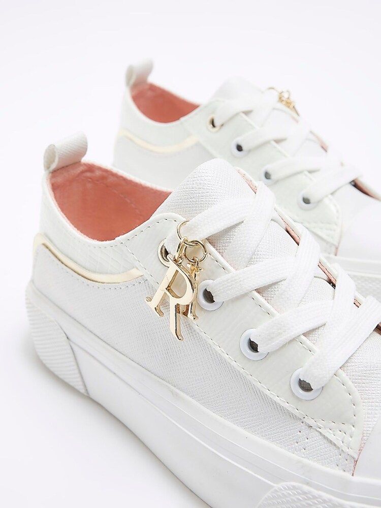 River Island White Girls Platform Trainers - Image 5 of 5