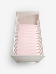 2 Pack Pink 100% Cotton Jersey Baby Fitted Sheets - Image 6 of 8