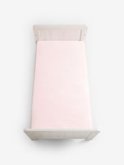 2 Pack Pink 100% Cotton Jersey Baby Fitted Sheets - Image 7 of 8