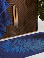Matthew Williamson Blue La Palmera 100% Cotton Bathmat - Image 1 of 5
