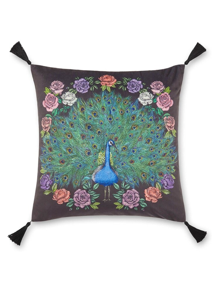 Matthew Williamson Black Peacock Bloom Cushion - Image 5 of 5