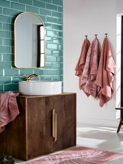 Matthew Williamson Pink La Palmera 100% Cotton Bathmat - Image 4 of 5