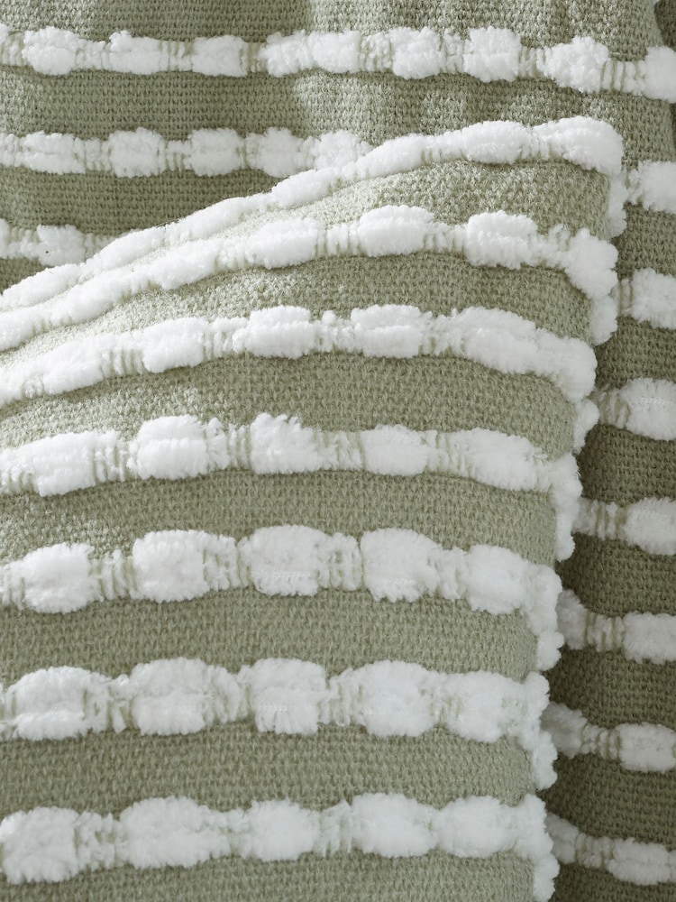 Catherine Lansfield Green Stab Stitch Cushion - Image 4 of 6
