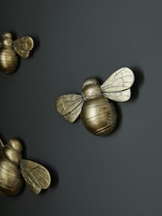 Gold Set of 3 Bee Wall Plaque - Image 3 of 6
