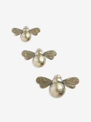 Gold Set of 3 Bee Wall Plaque - Image 4 of 6