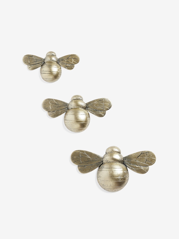 Set of 3 Bee Wall Plaque - Image 4 of 6