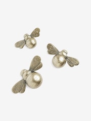 Gold Set of 3 Bee Wall Plaque - Image 5 of 6