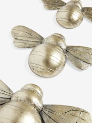 Gold Set of 3 Bee Wall Plaque - Image 6 of 6
