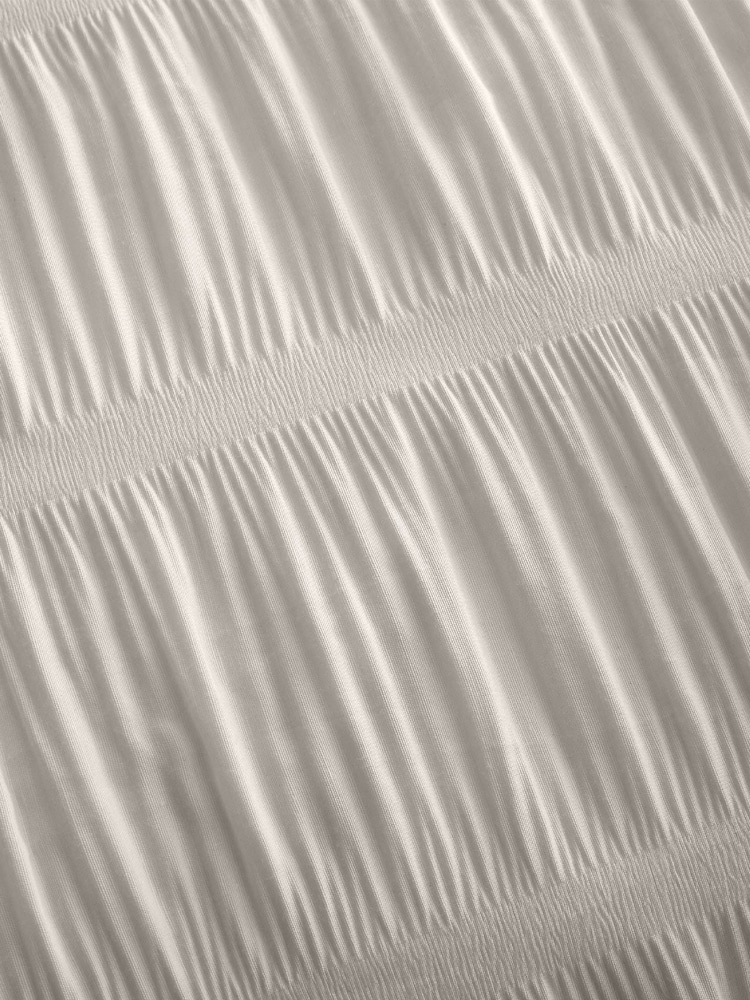 Catherine Lansfield Natural Seersucker Easy Care Duvet Cover Set - Image 4 of 4 Catherine Lansfield Natural Seersucker Easy Care Duvet Cover Set - Image 4 of 4