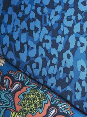 Matthew Williamson Blue Gardenia  Damask Cotton Duvet Cover and Pillowcase Set - Image 4 of 4
