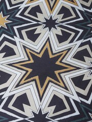 Matthew Williamson Black Riad Stars Cotton Duvet Cover and Pillowcase Set - Image 4 of 4