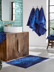 Matthew Williamson Blue La Palmera 100% Cotton Towel - Image 1 of 4