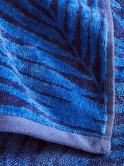 Matthew Williamson Blue La Palmera 100% Cotton Towel - Image 4 of 4