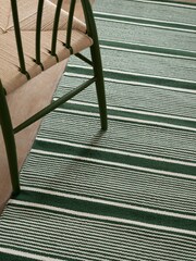 Jasper Conran London Green Stripe Wool Runner - Image 2 of 4