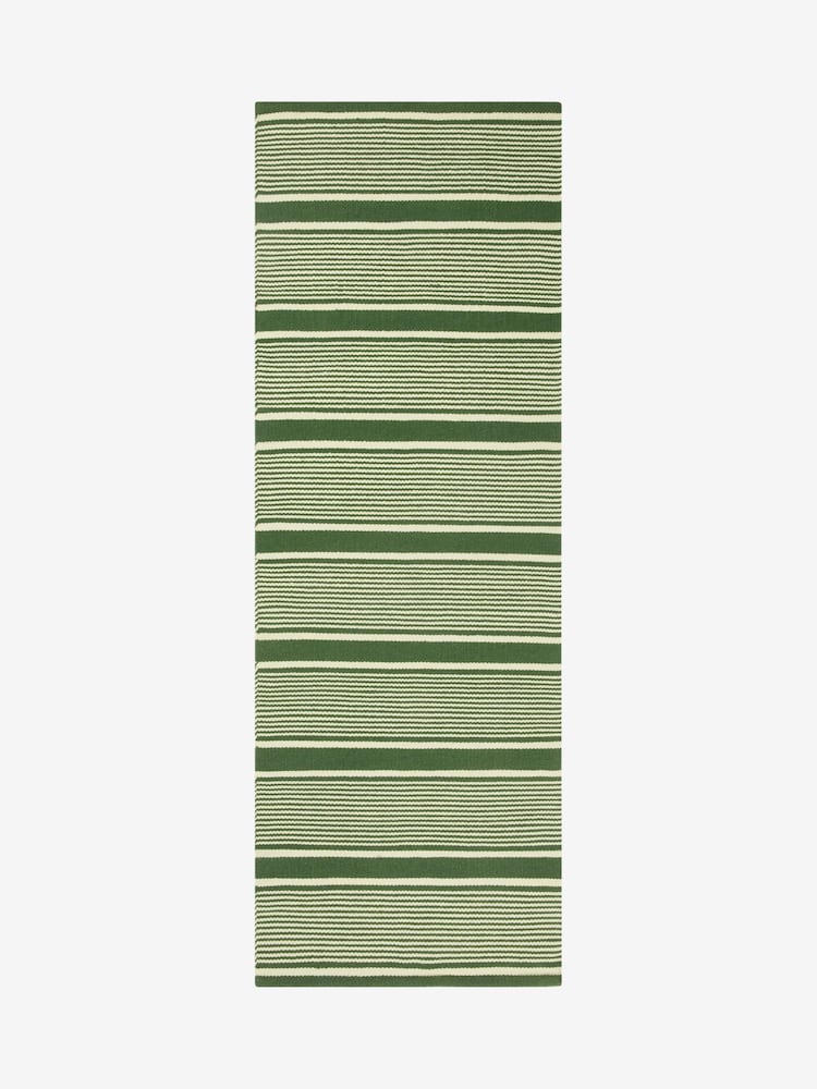 Jasper Conran London Green Stripe Wool Runner - Image 4 of 4