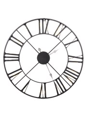 Libra Interiors Copper Antique Brass Outdoor Skeletal Wall Clock - Image 3 of 3