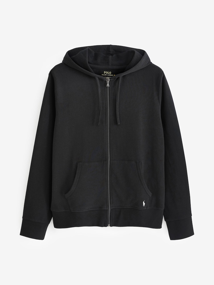 Negro - Polo Ralph Lauren Zip-Up Logo Hoodie - Imagen 3 de 3
