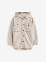Ecru Natural Hooded Overshirt (3-16yrs) - Image 1 of 2