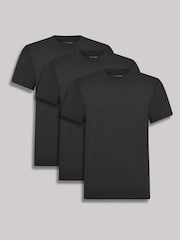 Ted Baker Black Crew Neck T-Shirt 3 Pack - Image 4 of 6