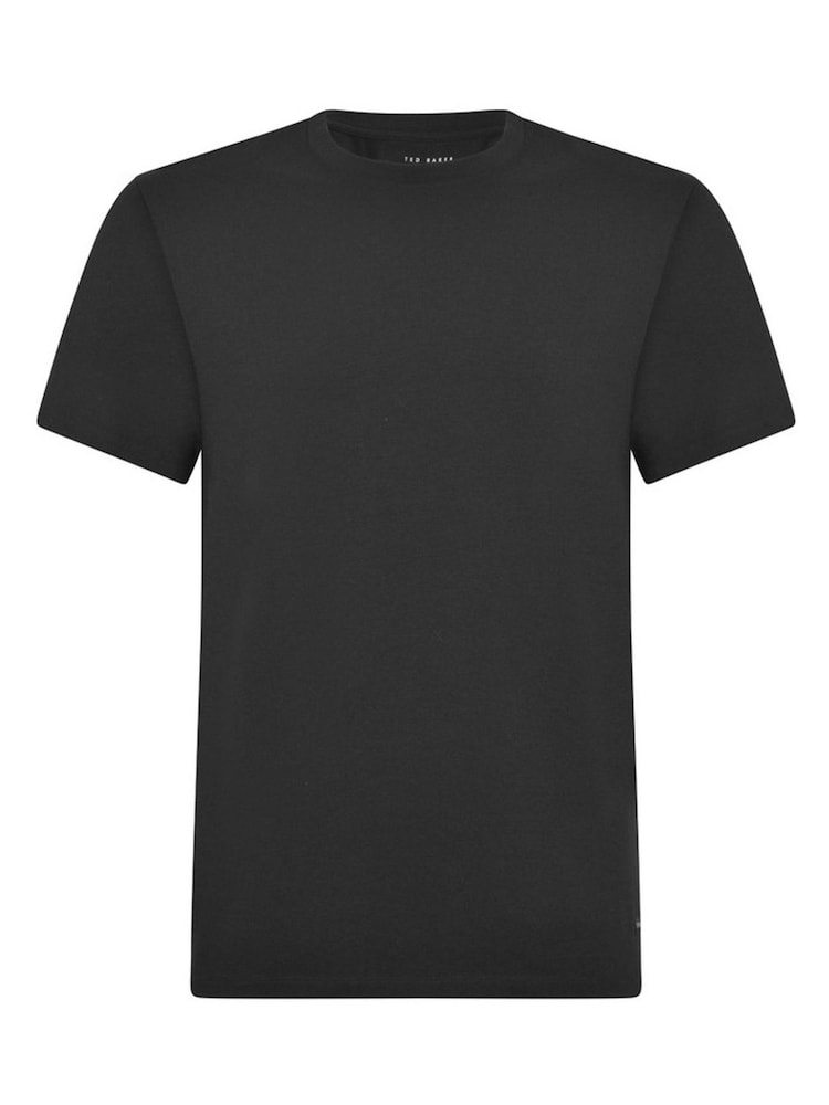 Ted Baker Black Crew Neck T-Shirt 3 Pack - Image 5 of 6