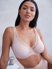 Nude DD+ Non Pad Plunge Ultimate Comfort Brushed Bra - Image 1 of 7