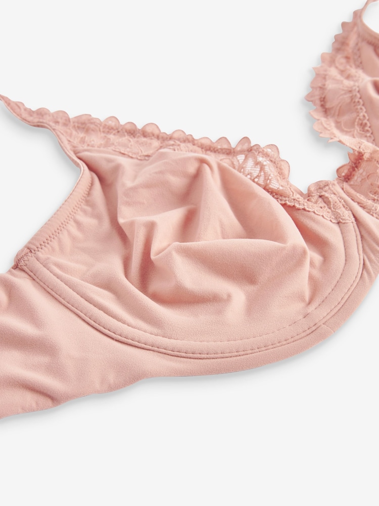 Nude DD+ Non Pad Plunge Ultimate Comfort Brushed Bra - Image 7 of 7