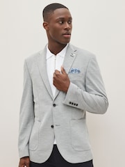 Grey Motionflex Stretch Jersey Blazer - Image 1 of 16