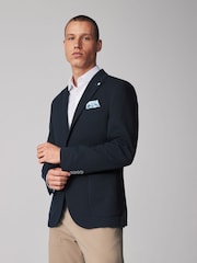 Navy Blue Motionflex Stretch Jersey Blazer - Image 1 of 10