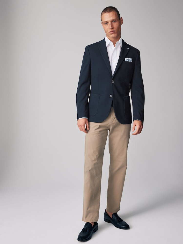 Navy Blue Motionflex Stretch Jersey Blazer - Image 2 of 10