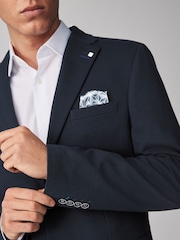 Navy Blue Motionflex Stretch Jersey Blazer - Image 4 of 10