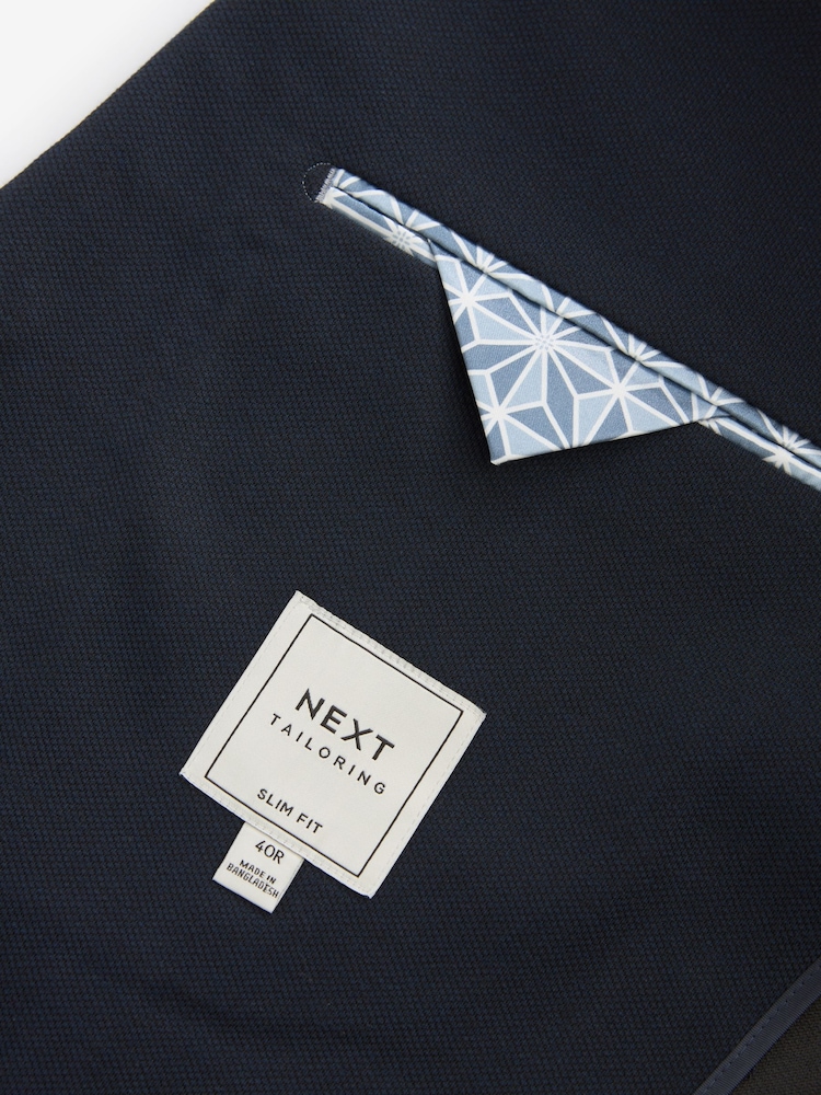 Navy Blue Motionflex Stretch Jersey Blazer - Image 9 of 10