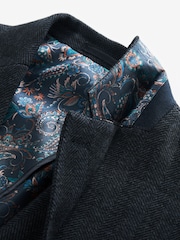Blue/Navy Signature Motionflex Italian Wool Blend Blazer - Image 10 of 13