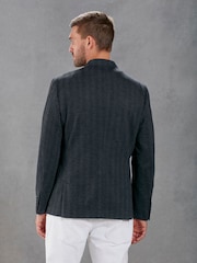 Blue/Navy Signature Motionflex Italian Wool Blend Blazer - Image 3 of 13