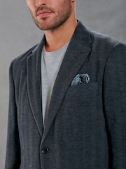 Blue/Navy Signature Motionflex Italian Wool Blend Blazer - Image 4 of 13