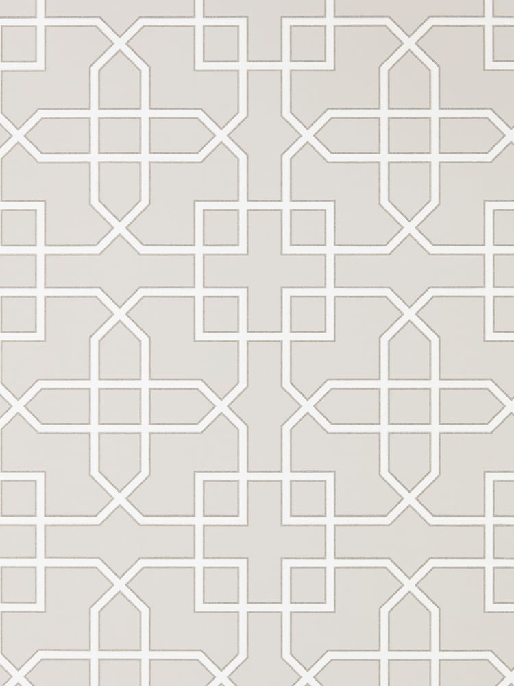 Sanderson Grey Hampton Trellis 10.05M Wallpaper - Image 1 of 1