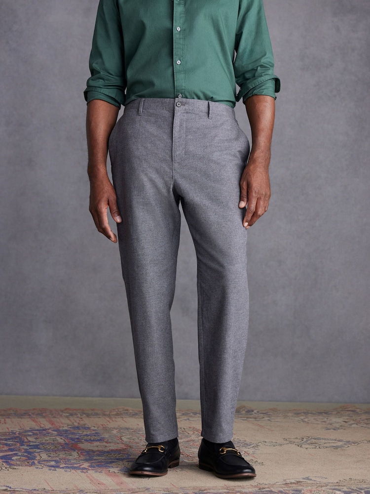 Light Grey Texture Signature Emmetex Italian Fabric Trousers - Image 1 of 7 Light Grey Texture Signature Emmetex Italian Fabric Trousers - Image 1 of 7