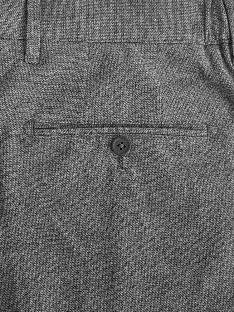 Light Grey Texture Signature Emmetex Italian Fabric Trousers - Image 6 of 7